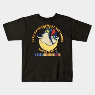 27th Bombardment Squadron - WWII w PAC SVC Kids T-Shirt